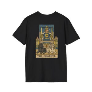 The Chariot Tarot Card T-Shirt | Victory & Determination Graphic Tee | Mystical Witchy Occult Shirt for Men & Women
