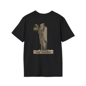 The Hermit Tarot Card T-Shirt – Mystical Graphic Tee for Inner Wisdom & Solitude