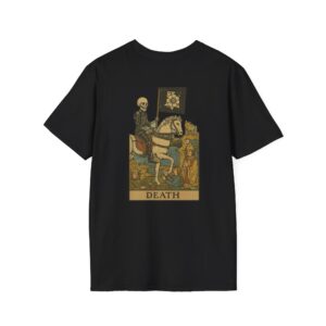 The Death Tarot Card T-Shirt – Gothic Mystical Tee for Transformation & Rebirth