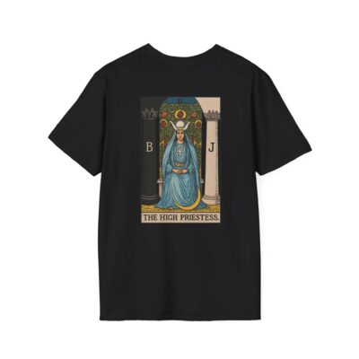 The High Priestess Tarot Card T-Shirt – Mystical Occult Graphic Tee for Intuition & Secrets