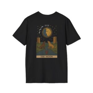 The Moon Tarot Card T-Shirt | Intuition & Mystery Graphic Tee | Mystical Witchy Spiritual Shirt for Men & Women